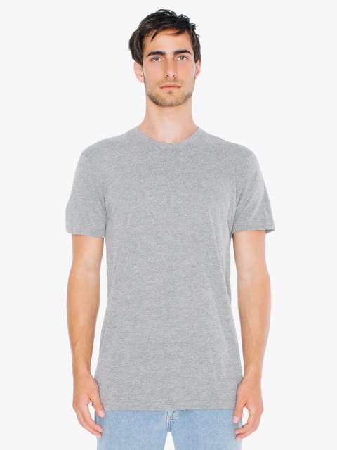 American Apparel Unisex Tri-blend Short Sleeve Track T-shirt - grey