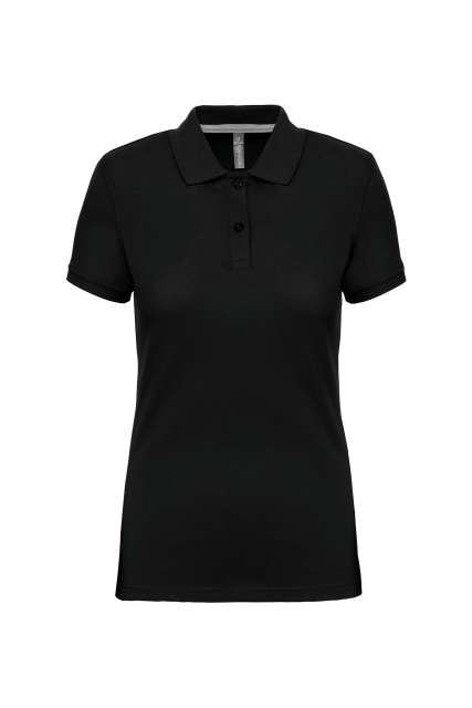 Designed To Work Ladies' Short-sleeved Polo Shirt - black