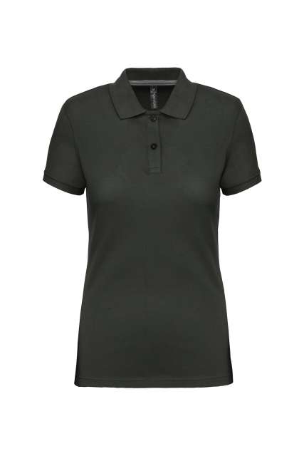 Designed To Work Ladies' Short-sleeved Polo Shirt - grey