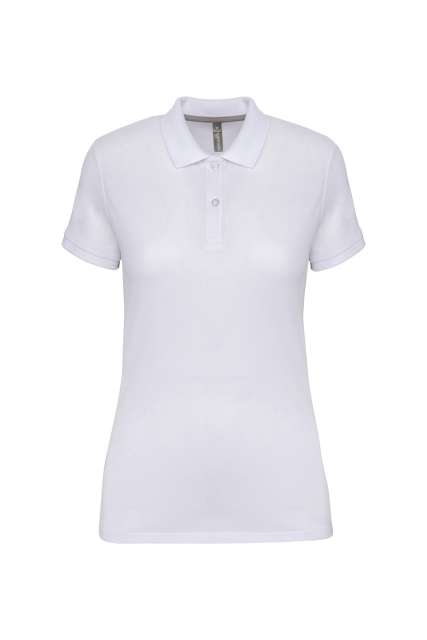 Designed To Work Ladies' Short-sleeved Polo Shirt - biela