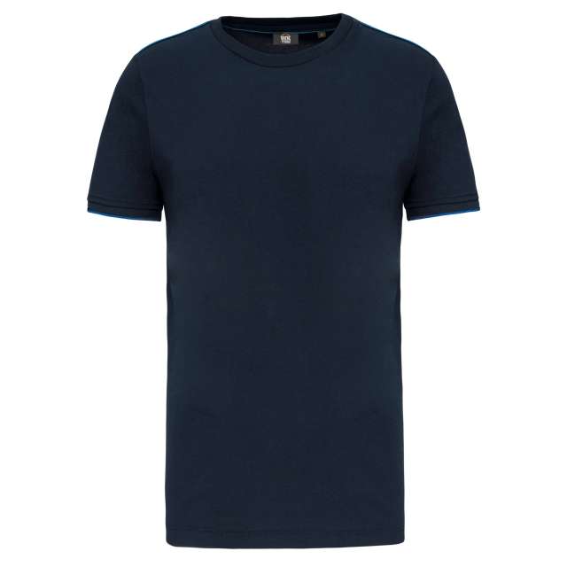 Designed To Work Men's Short-sleeved Daytoday T-shirt - modrá