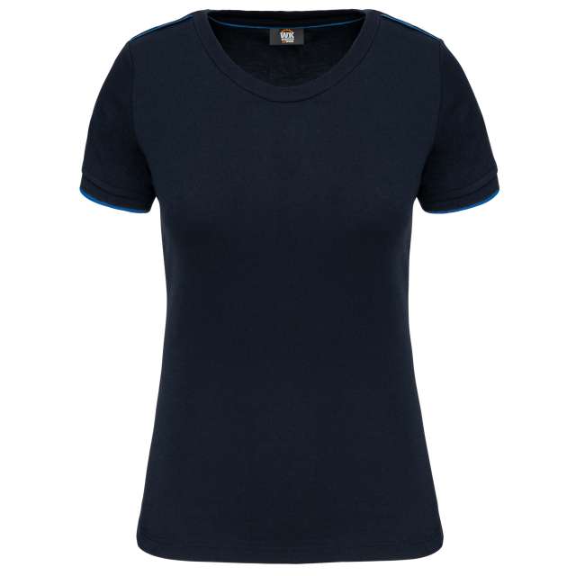 Designed To Work Ladies Short-sleeved Daytoday T-shirt - modrá