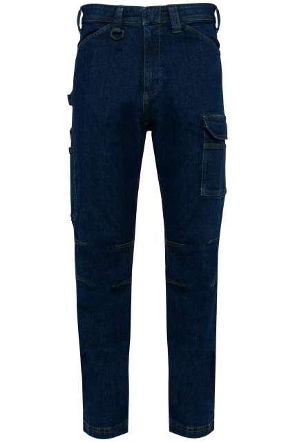 Designed To Work Men's Multipocket Denim Trousers - blau