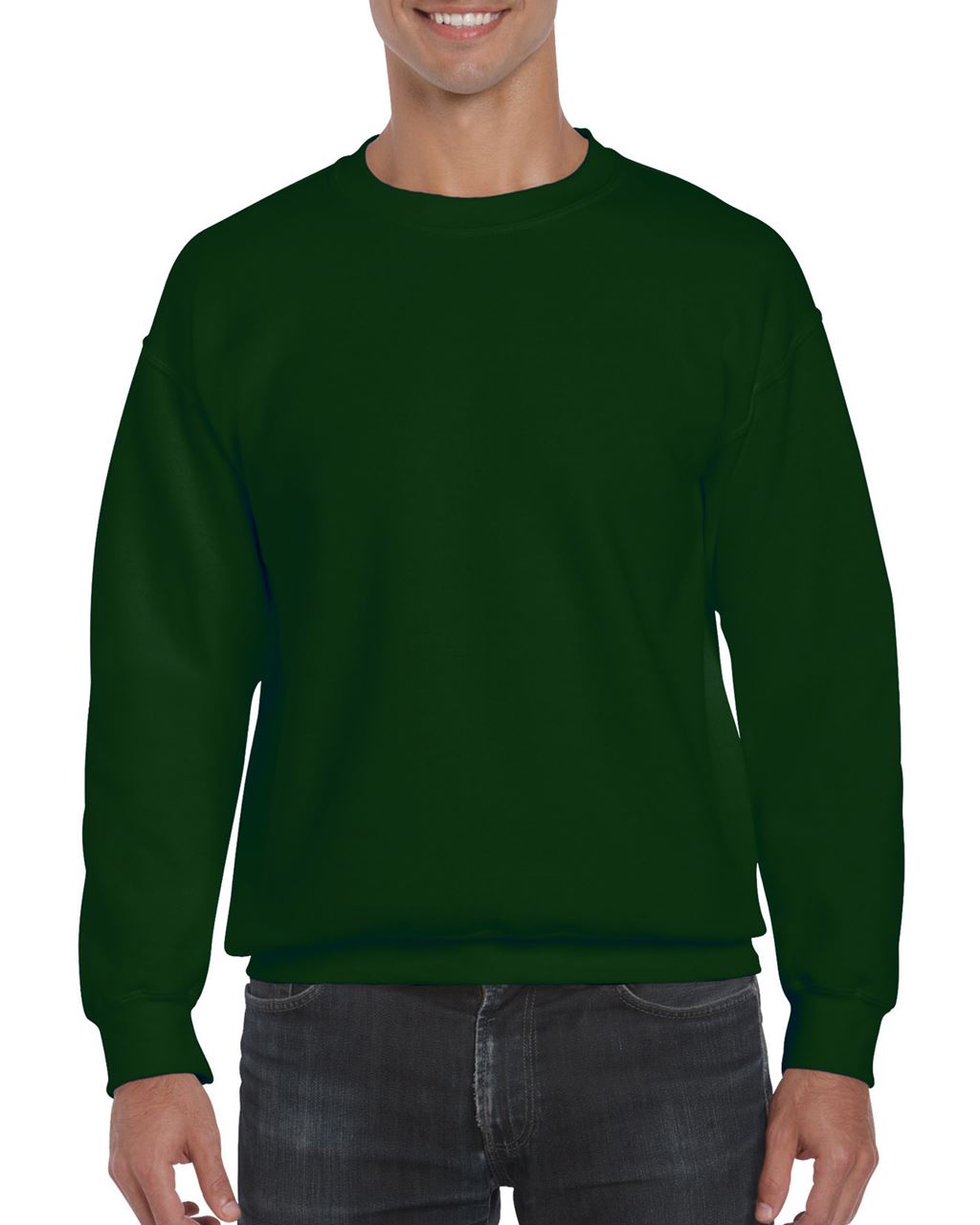 Gildan Dryblend® Adult Crewneck Sweatshirt - zelená