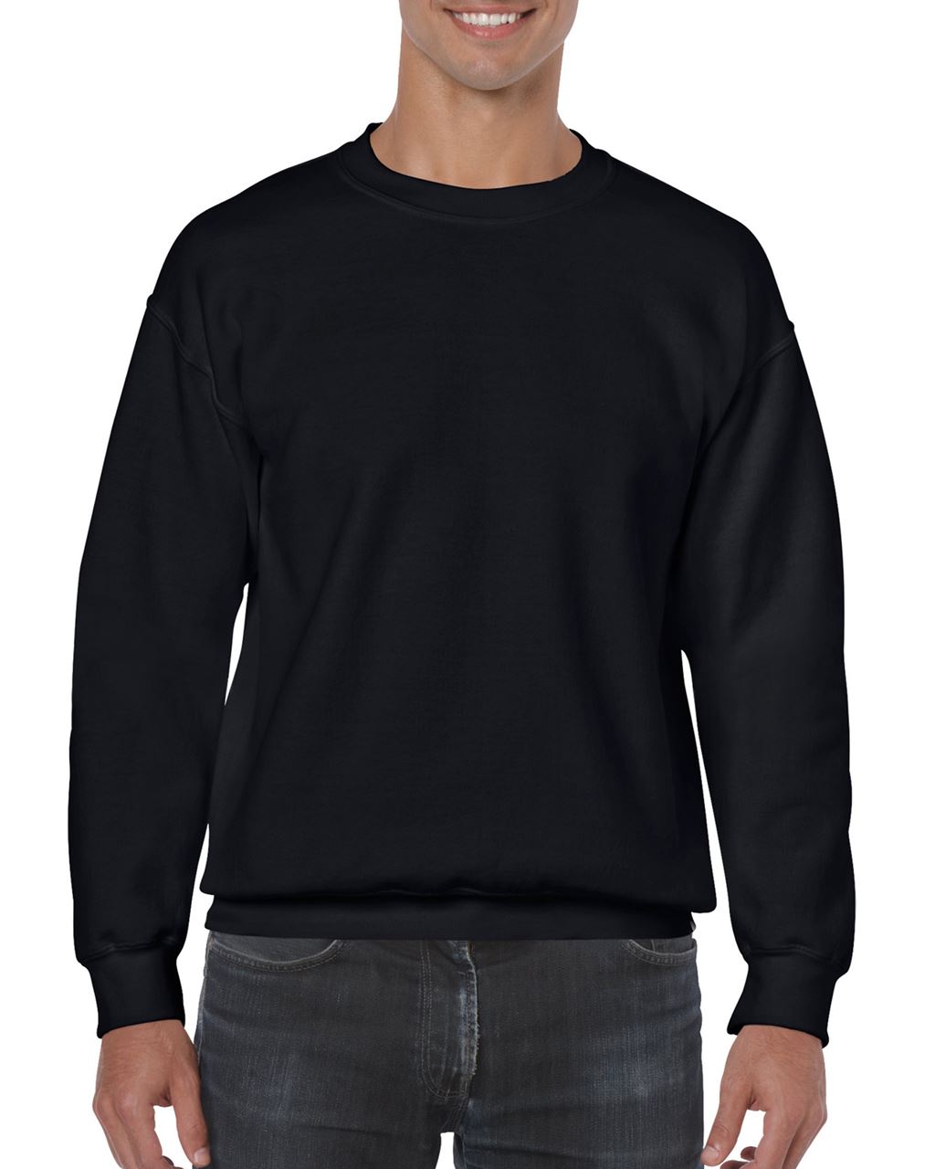 Gildan Heavy Blend™ Adult Crewneck Sweatshirt - čierna