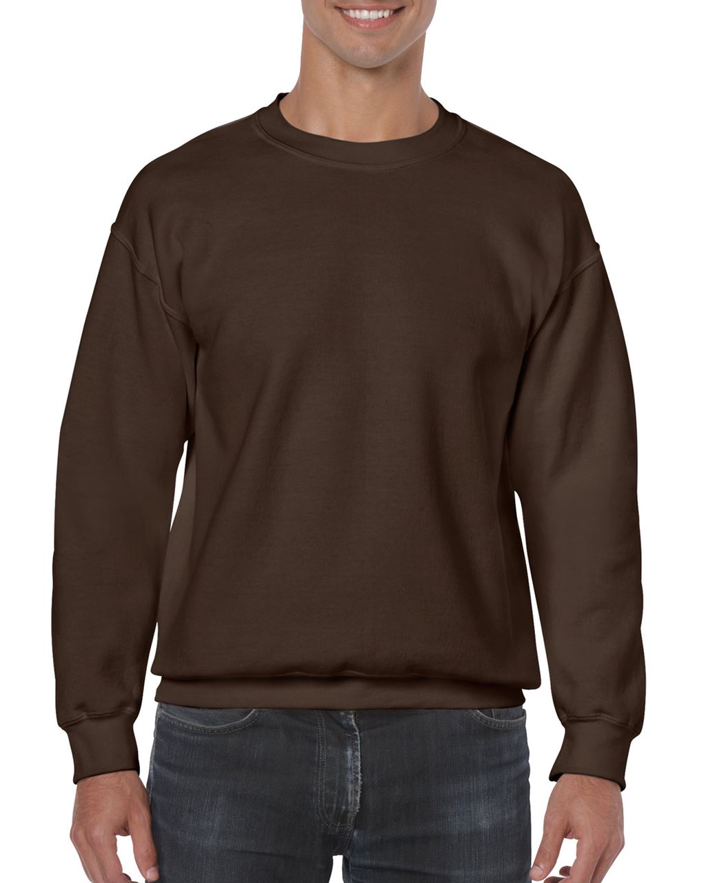 Gildan Heavy Blend™ Adult Crewneck Sweatshirt - hnedá