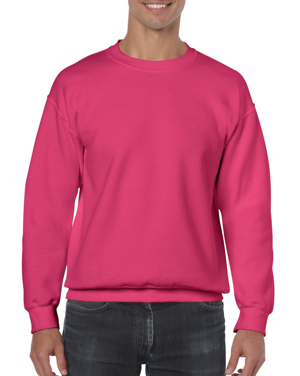 Gildan Heavy Blend™ Adult Crewneck Sweatshirt - ružová