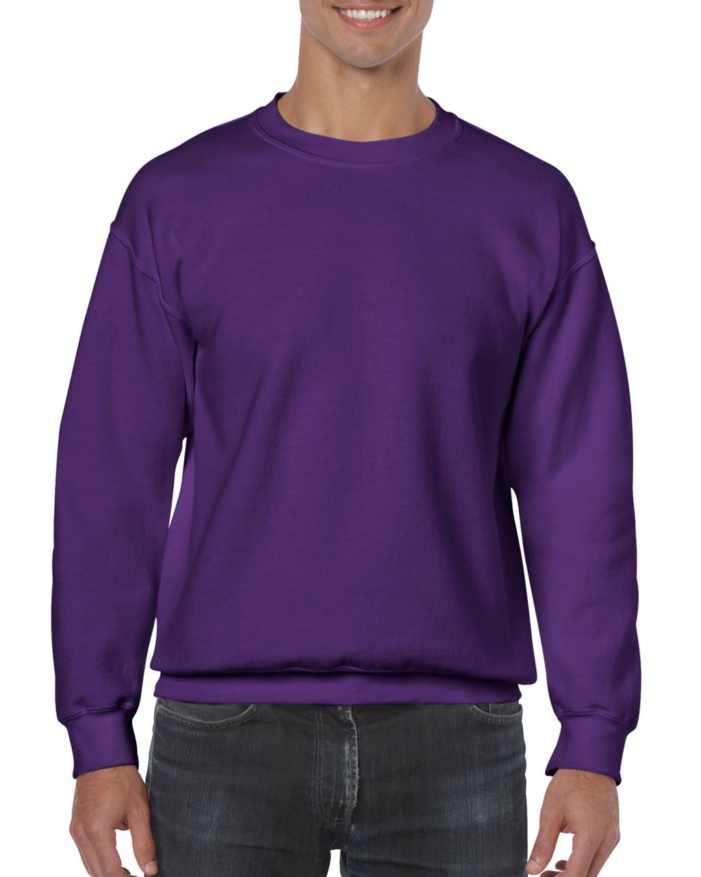 Gildan Heavy Blend™ Adult Crewneck Sweatshirt - fialová
