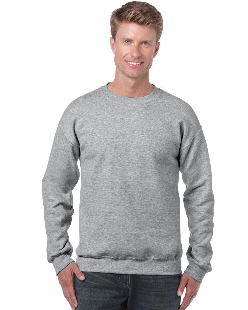 Gildan Heavy Blend™ Adult Crewneck Sweatshirt - Gildan Heavy Blend™ Adult Crewneck Sweatshirt - Sport Grey