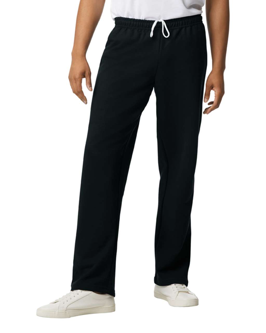 Gildan Heavy Blend™ Adult Open Bottom Sweatpants - čierna