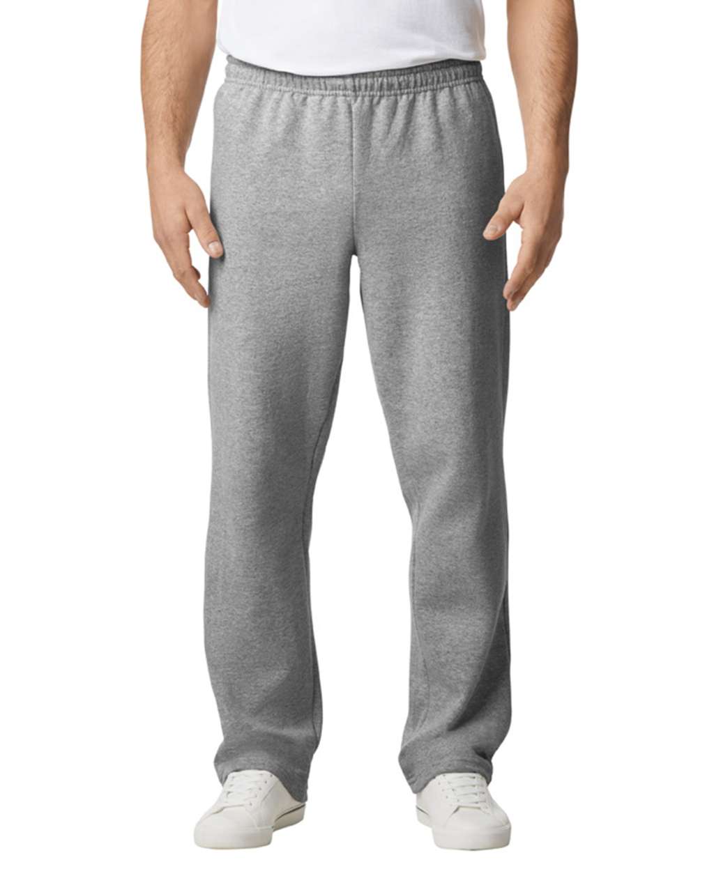 Gildan Heavy Blend™ Adult Open Bottom Sweatpants - šedá