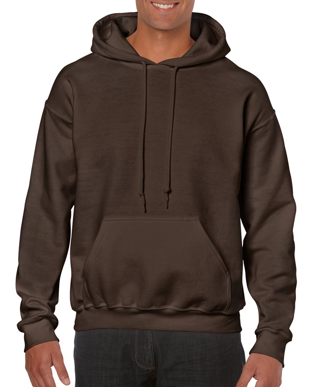 Gildan Heavy Blend™ Adult Hooded Sweatshirt mikina - hnědá
