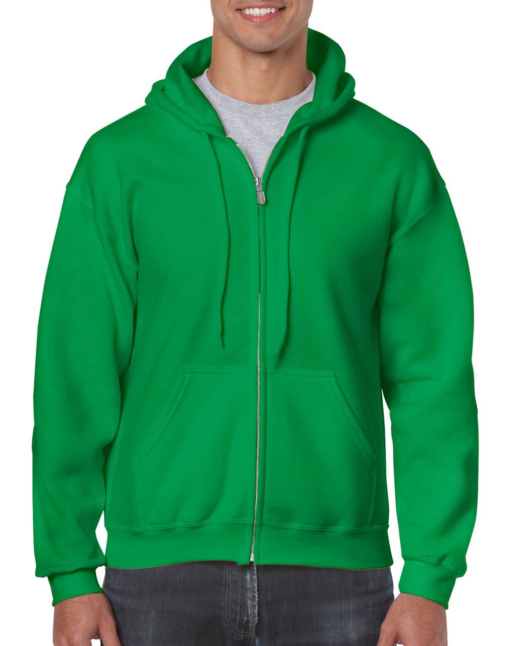 Gildan Heavy Blend™ Adult Full Zip Hooded Sweatshirt mikina - zelená