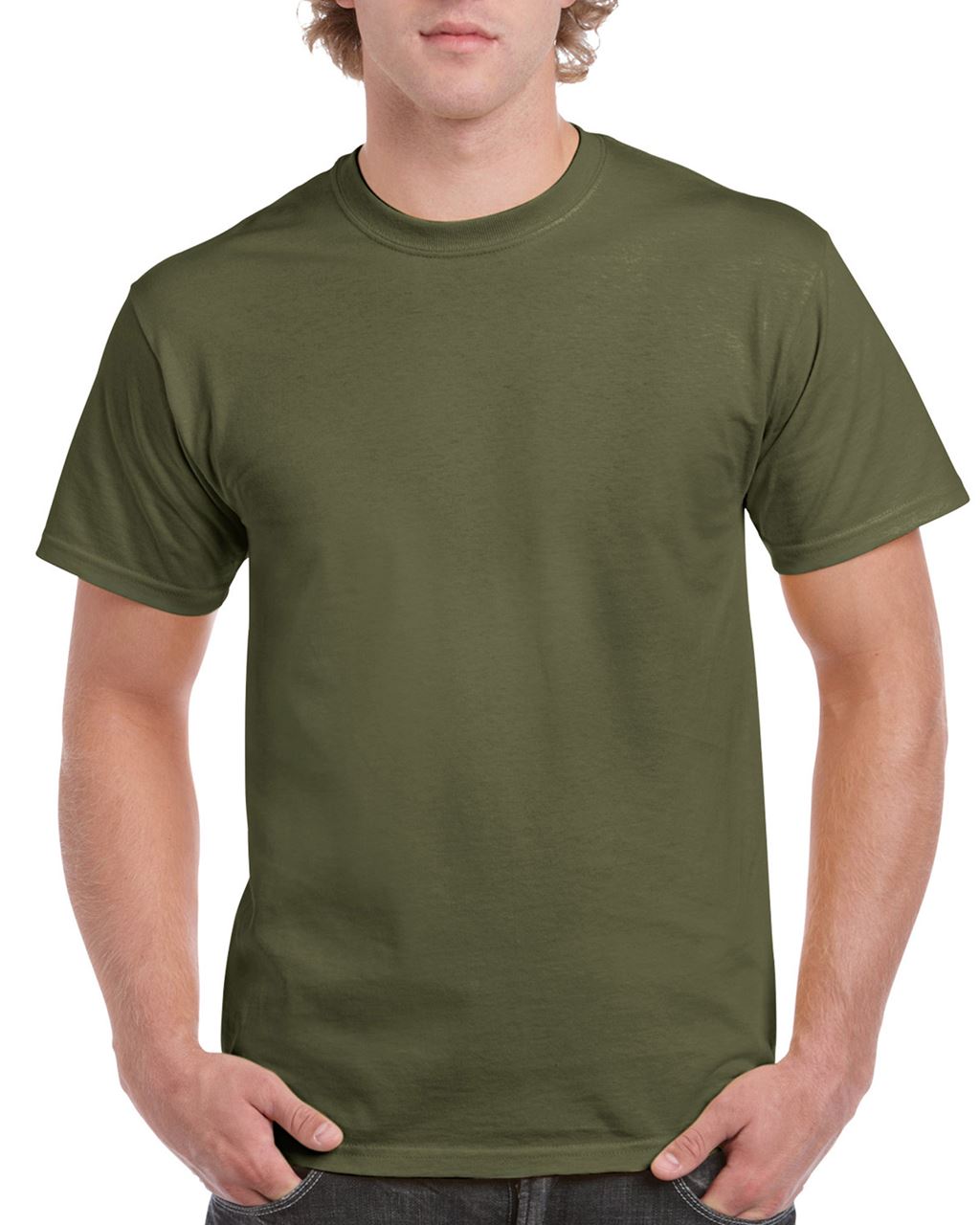 Gildan Ultra Cotton™ Adult T-shirt - Gildan Ultra Cotton™ Adult T-shirt - Military Green