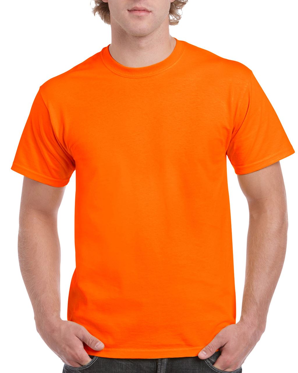 Gildan Ultra Cotton™ Adult T-shirt - Gildan Ultra Cotton™ Adult T-shirt - Safety Orange