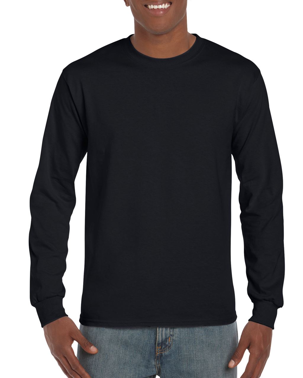 Gildan Ultra Cotton™ Adult Long Sleeve T-shirt - černá