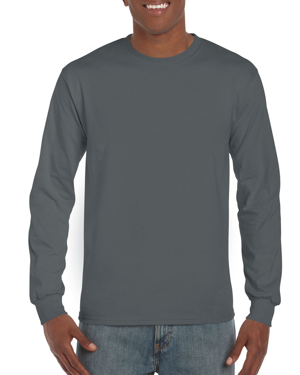 Gildan Ultra Cotton™ Adult Long Sleeve T-shirt - šedá