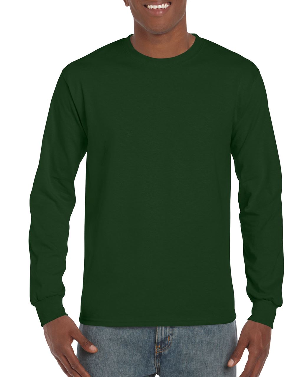 Gildan Ultra Cotton™ Adult Long Sleeve T-shirt - zelená