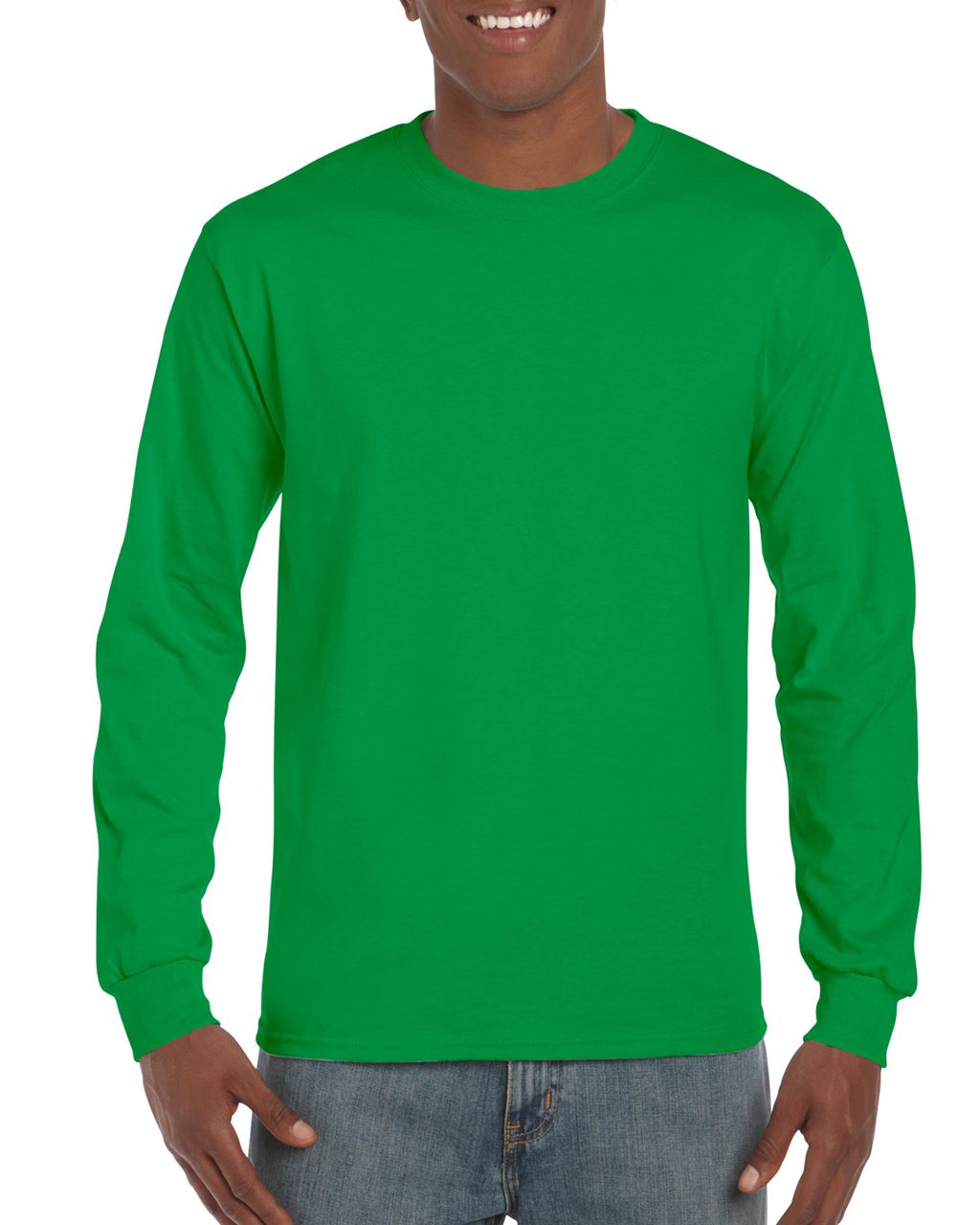 Gildan Ultra Cotton™ Adult Long Sleeve T-shirt - zelená