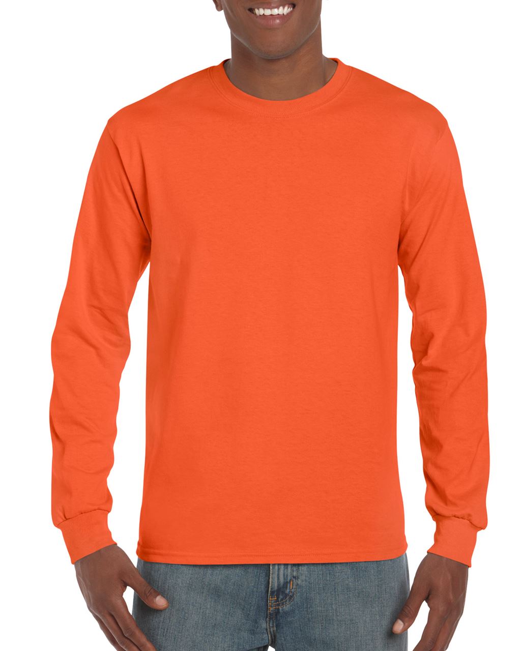 Gildan Ultra Cotton™ Adult Long Sleeve T-shirt - Gildan Ultra Cotton™ Adult Long Sleeve T-shirt - Orange