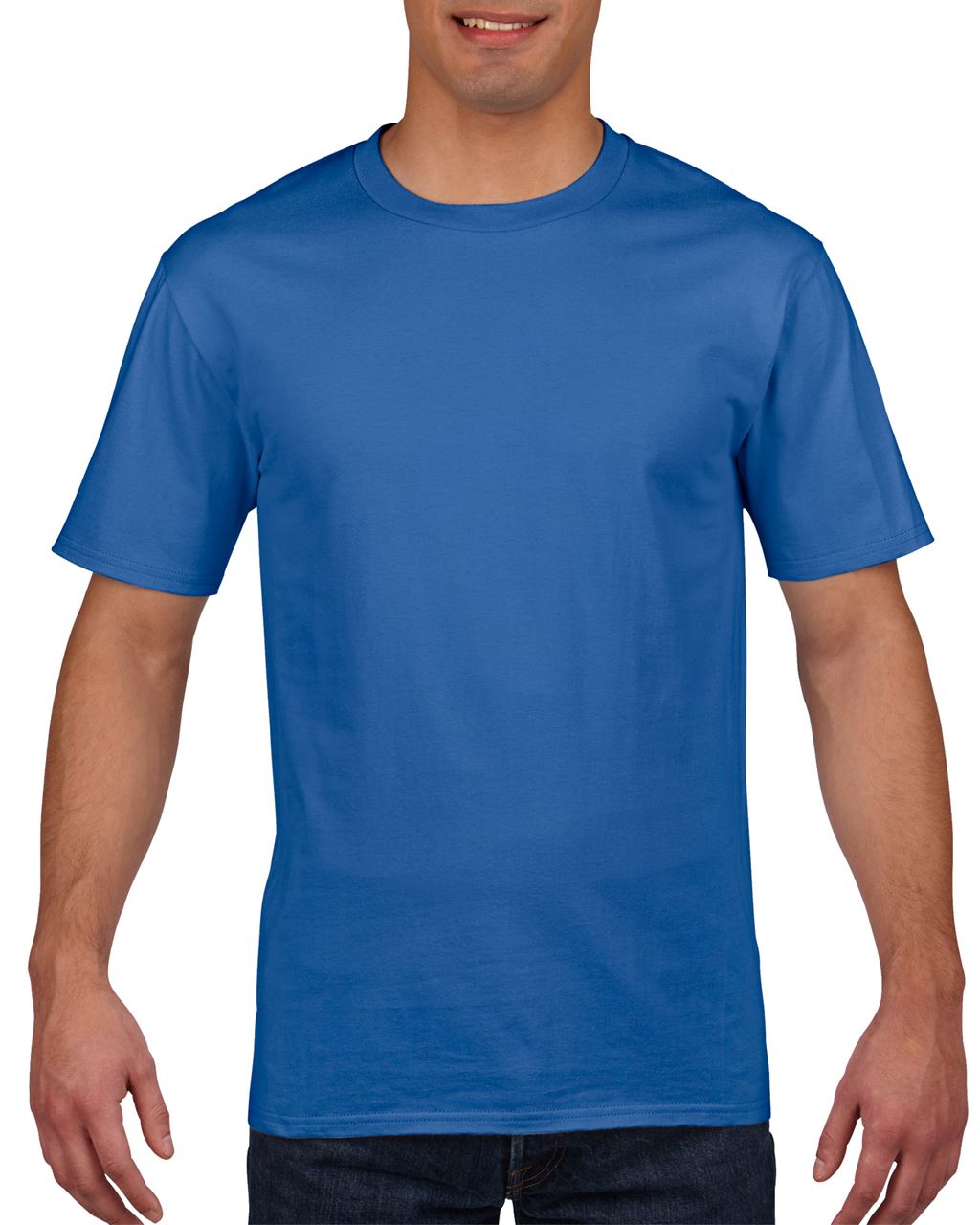 Gildan Premium Cotton® Adult T-shirt - modrá