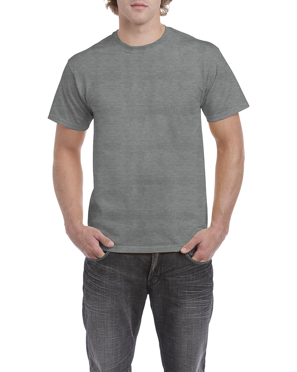 Gildan Heavy Cotton™ Adult T-shirt - Gildan Heavy Cotton™ Adult T-shirt - Graphite Heather
