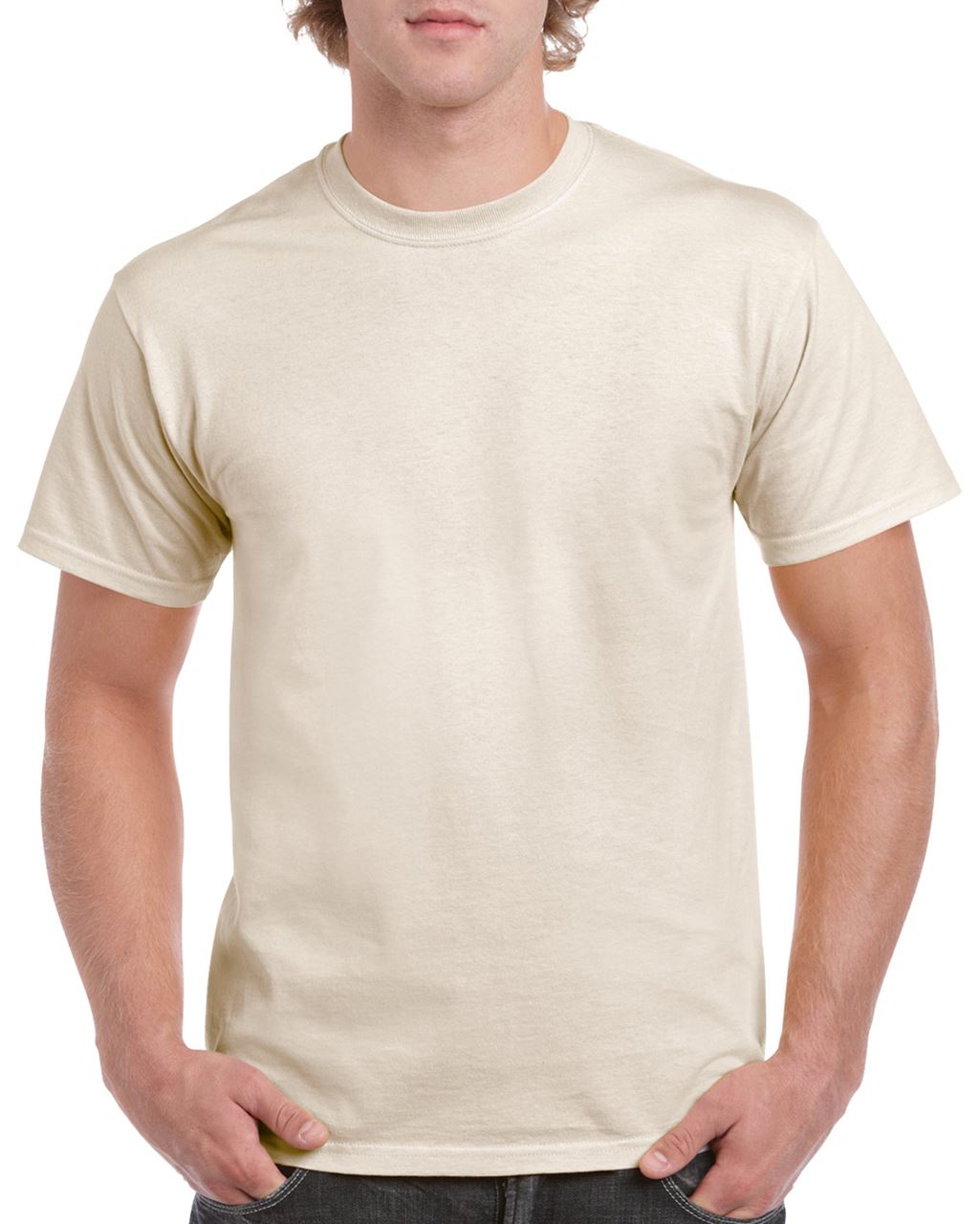 Gildan Heavy Cotton™ Adult T-shirt - Gildan Heavy Cotton™ Adult T-shirt - Natural