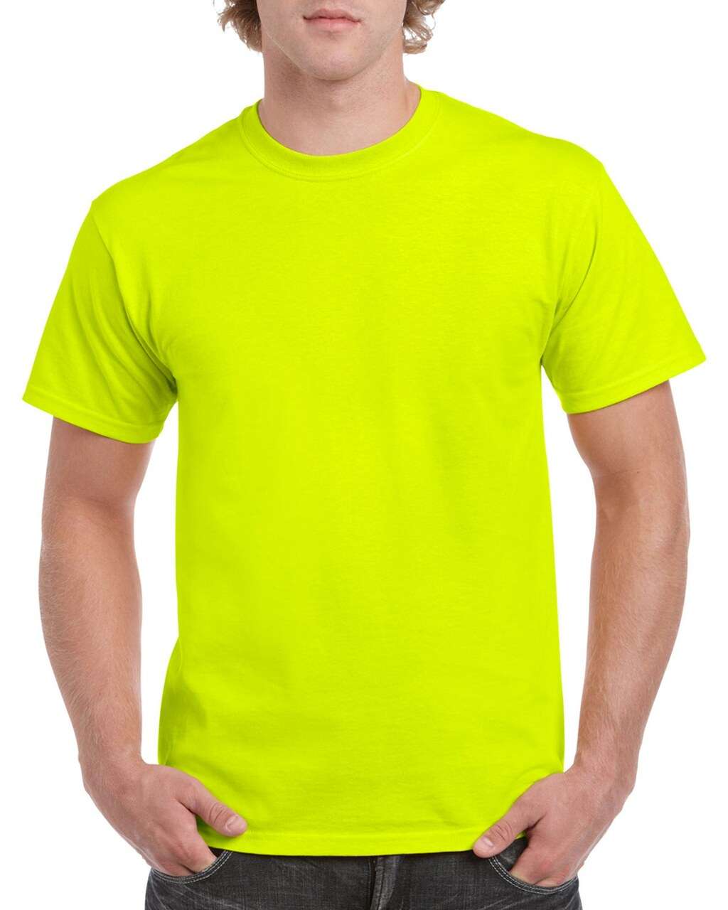 Gildan Heavy Cotton™ Adult T-shirt - Gildan Heavy Cotton™ Adult T-shirt - Safety Green