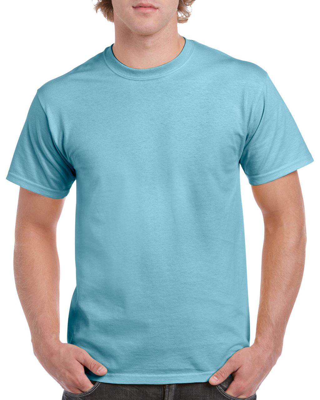 Gildan Heavy Cotton™ Adult T-shirt - Gildan Heavy Cotton™ Adult T-shirt - Sky