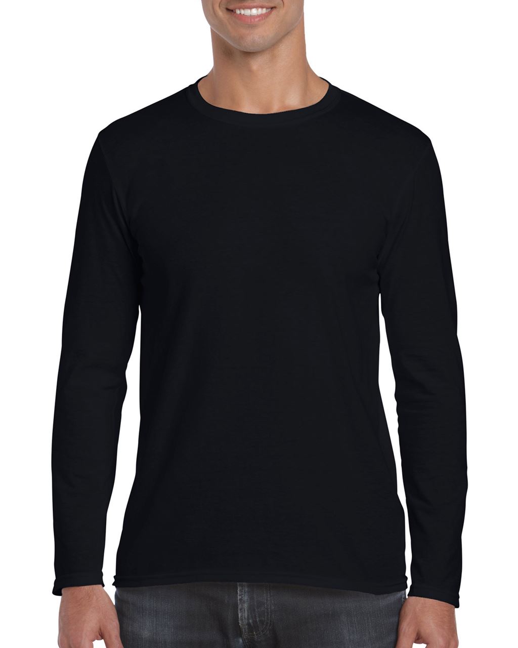 Gildan Softstyle® Adult Long Sleeve T-shirt - černá