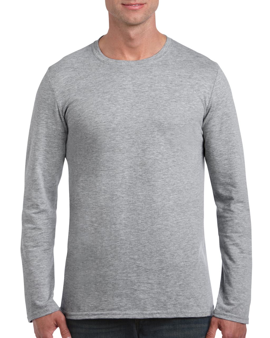 Gildan Softstyle® Adult Long Sleeve T-shirt - šedá