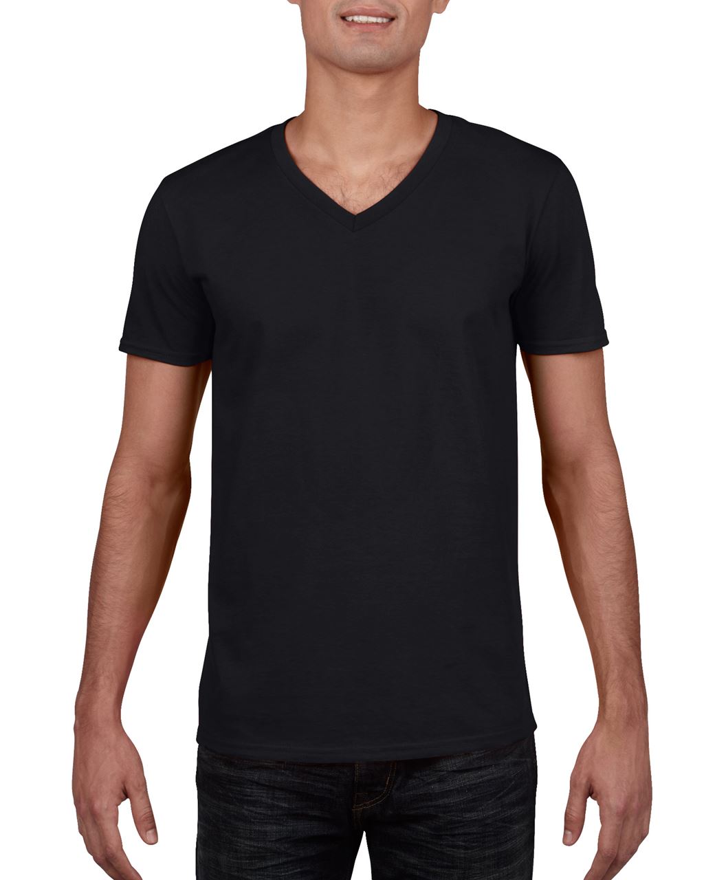 Gildan Softstyle® Adult V-neck T-shirt - schwarz