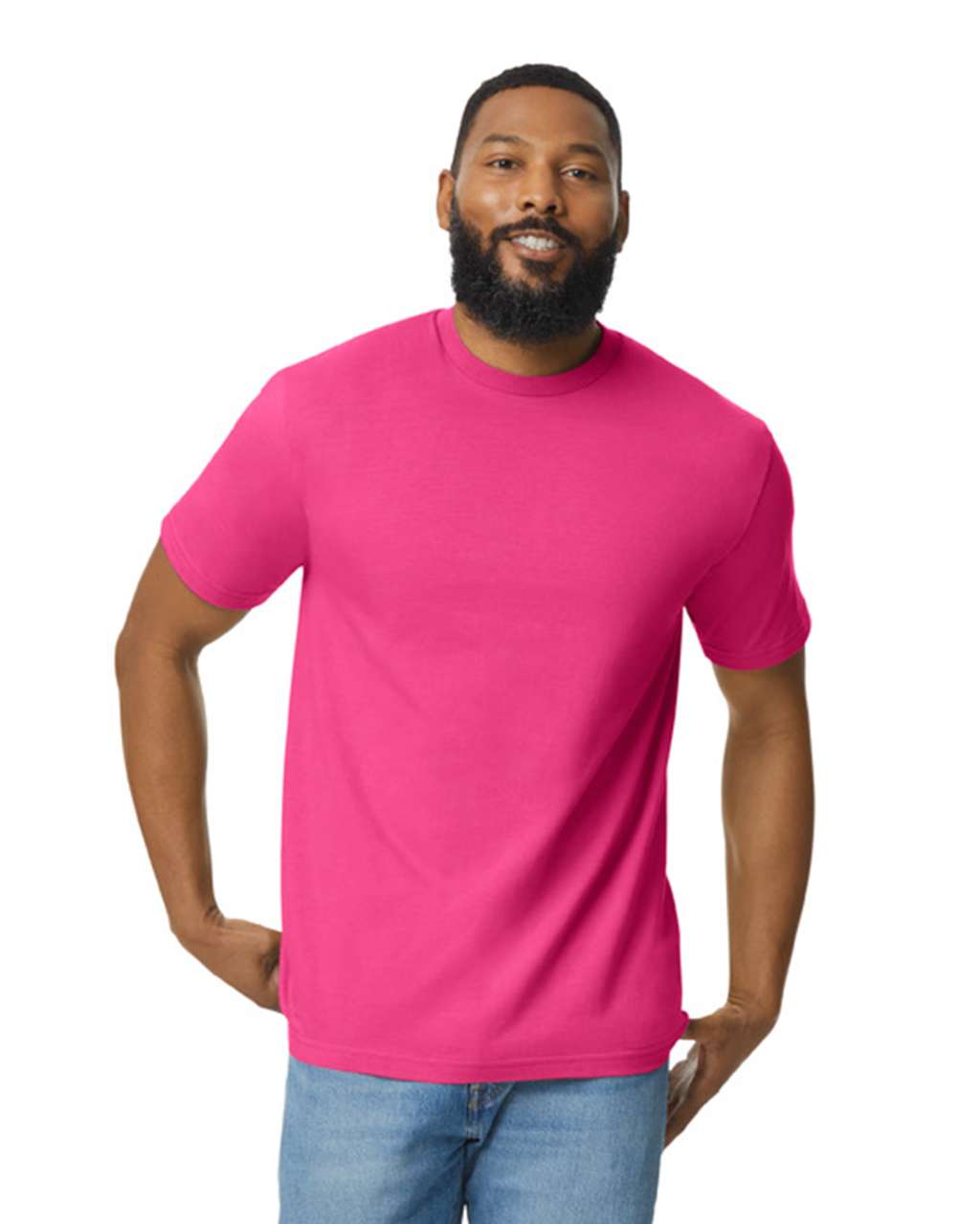 Gildan Softstyle® Midweight Adult T-shirt - růžová