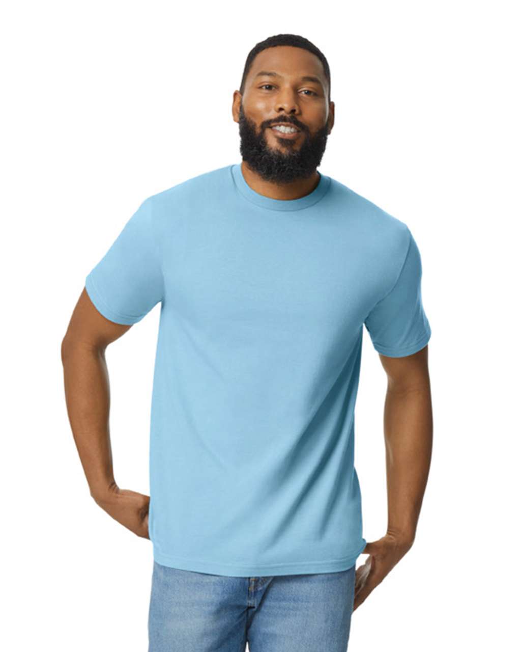 Gildan Softstyle® Midweight Adult T-shirt - modrá
