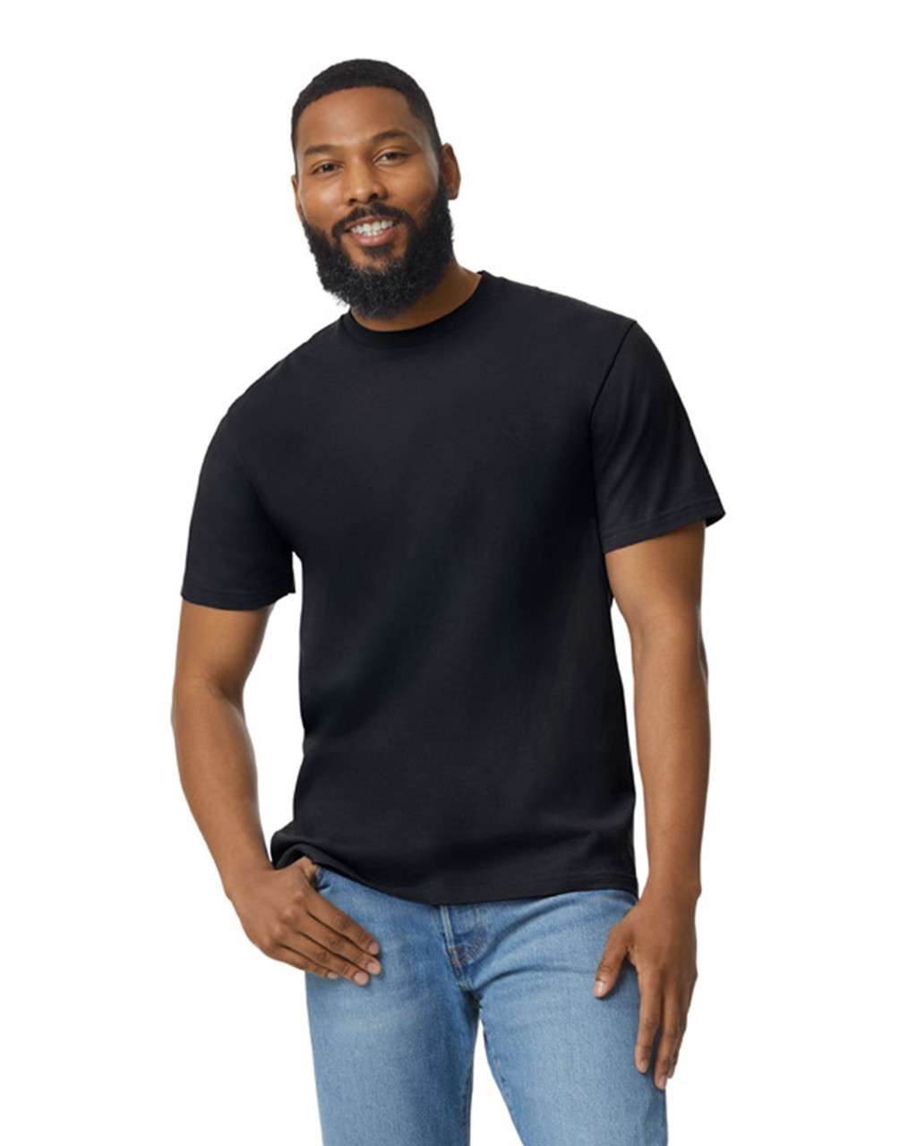 Gildan Softstyle® Midweight Adult T-shirt - černá