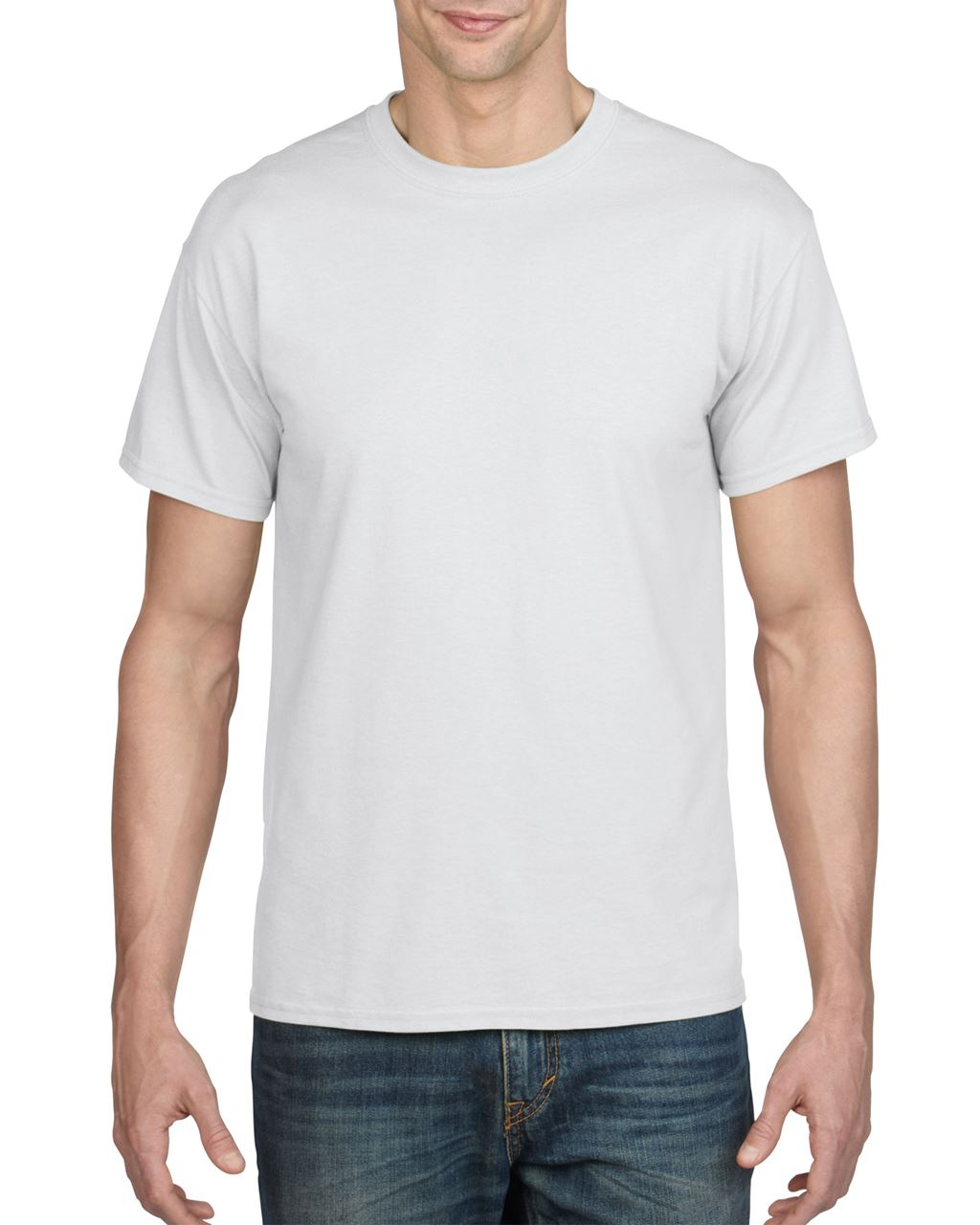 Gildan Dryblend® Adult T-shirt - biela