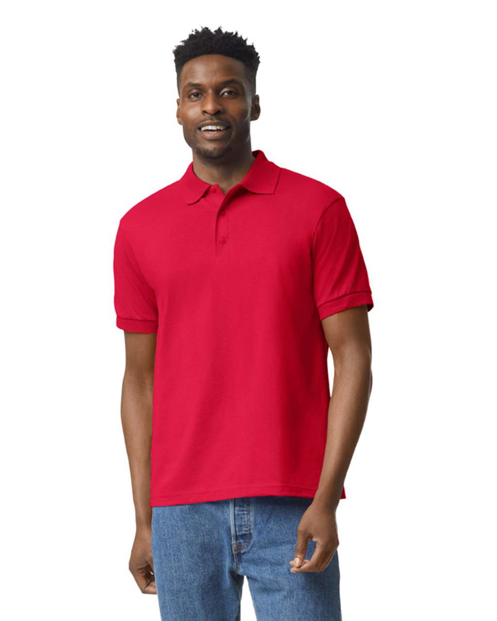 Gildan Dryblend® Adult Jersey Polo - New Model - red