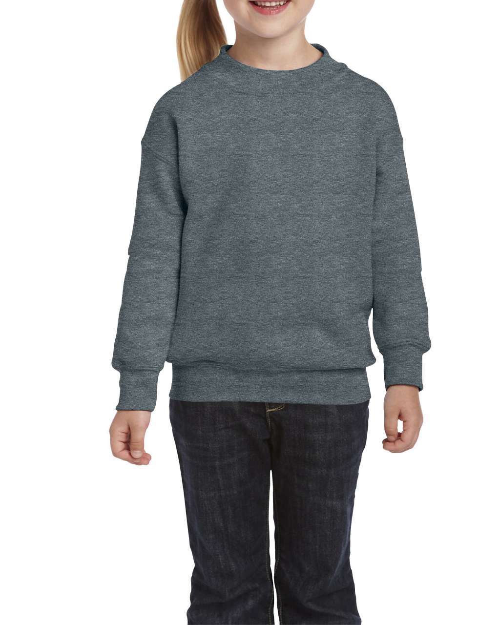 Gildan Heavy Blend™ Youth Crewneck Sweatshirt - Grau