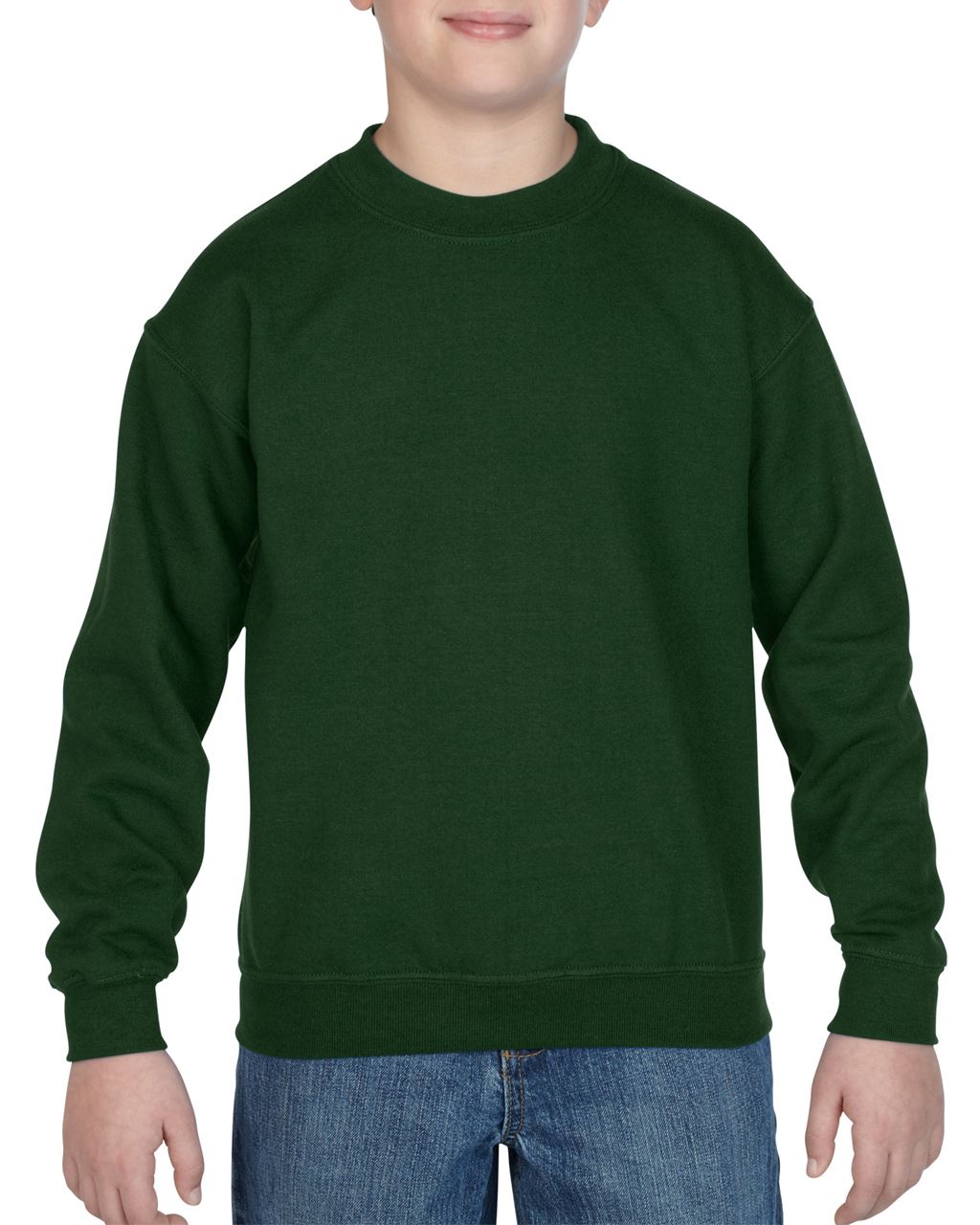 Gildan Heavy Blend™ Youth Crewneck Sweatshirt - zelená