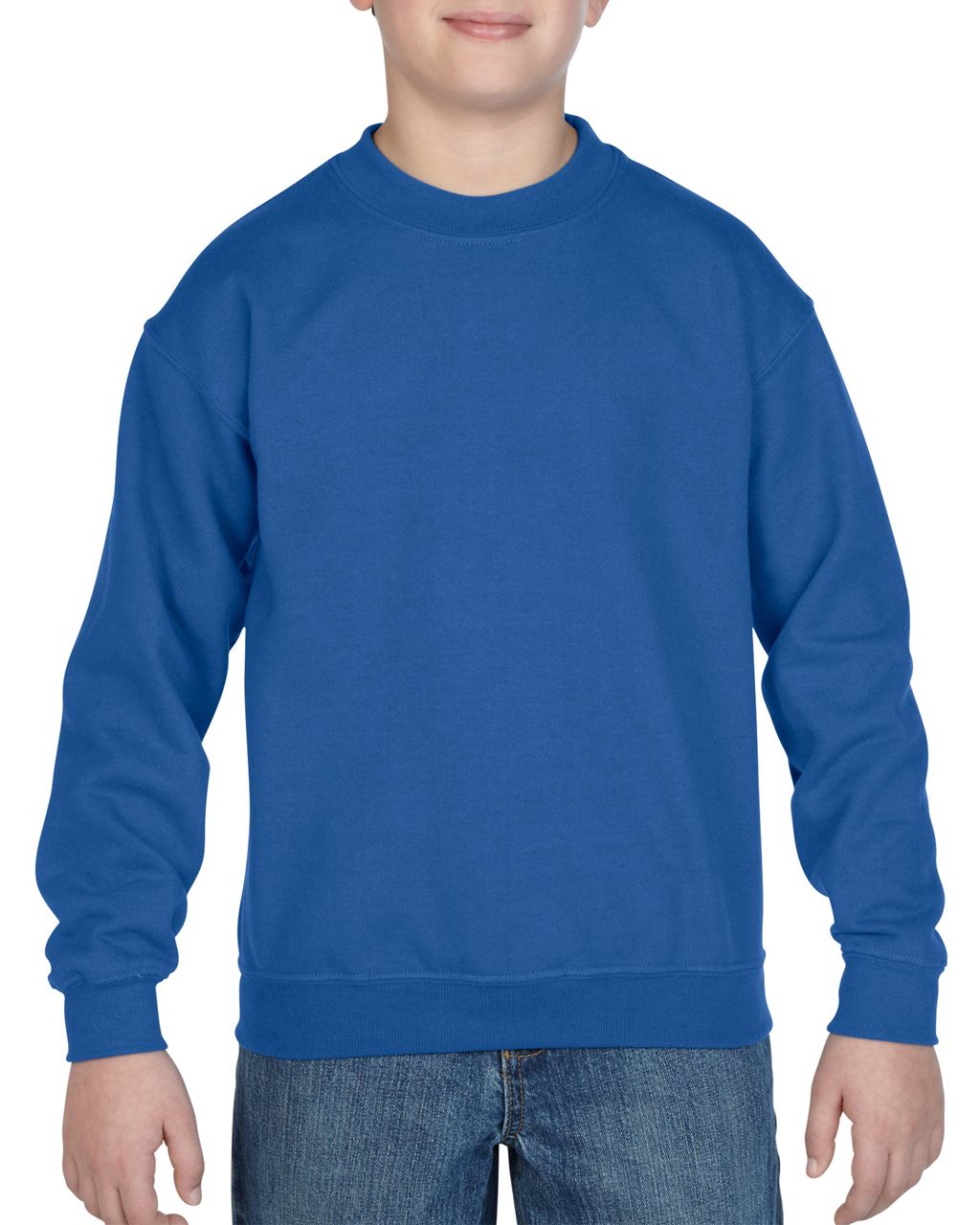 Gildan Heavy Blend™ Youth Crewneck Sweatshirt mikina - modrá