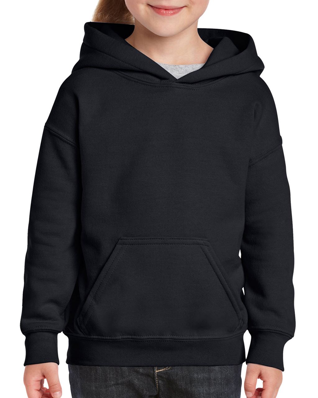 Gildan Heavy Blend™ Youth Hooded Sweatshirt - schwarz