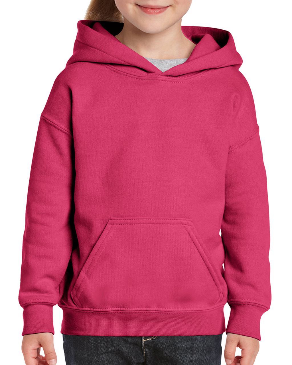 Gildan Heavy Blend™ Youth Hooded Sweatshirt - ružová