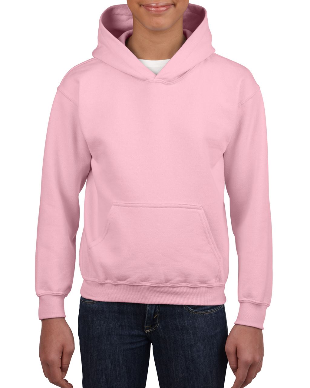 Gildan Heavy Blend™ Youth Hooded Sweatshirt mikina - Gildan Heavy Blend™ Youth Hooded Sweatshirt mikina - Light Pink