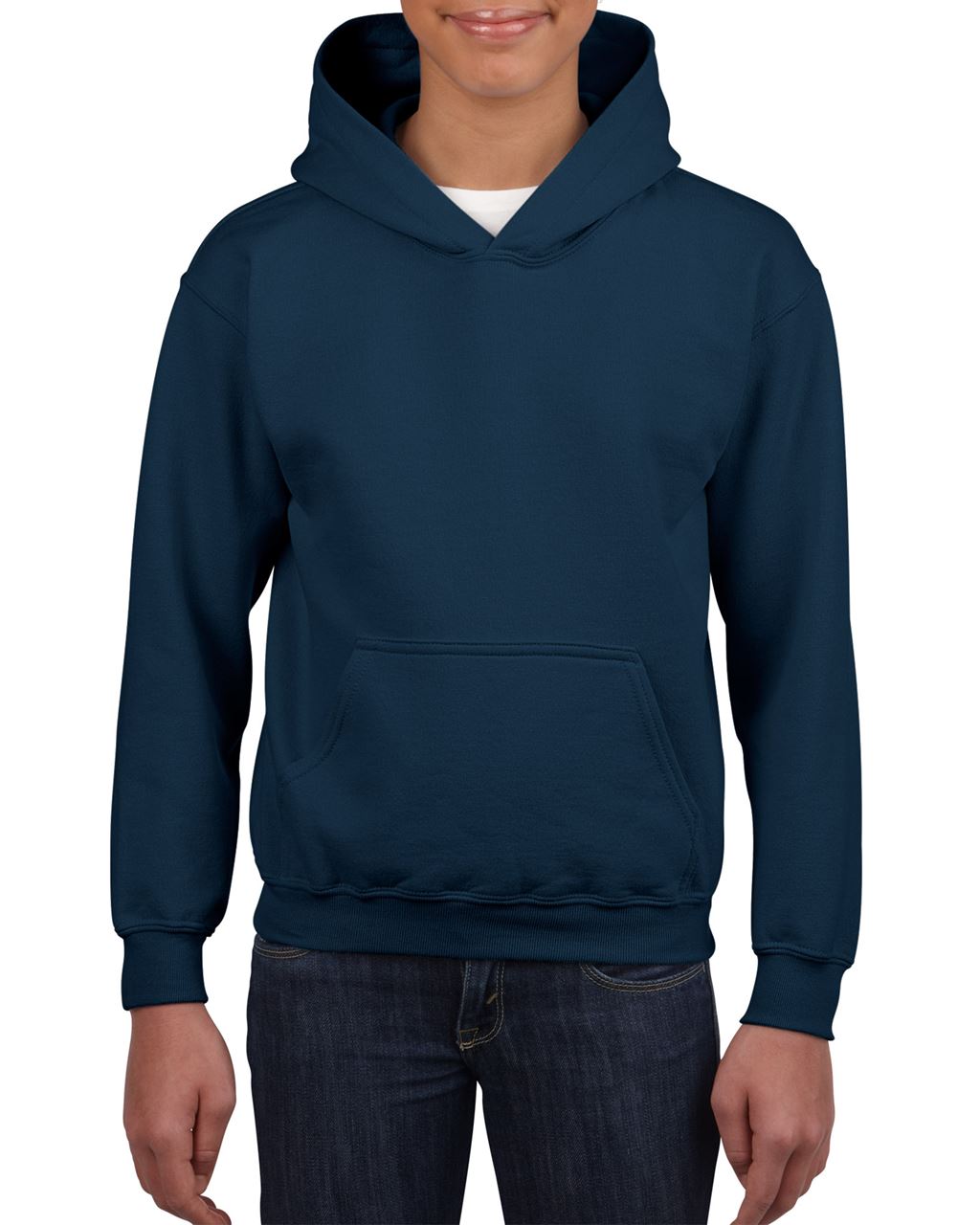 Gildan Heavy Blend™ Youth Hooded Sweatshirt - modrá