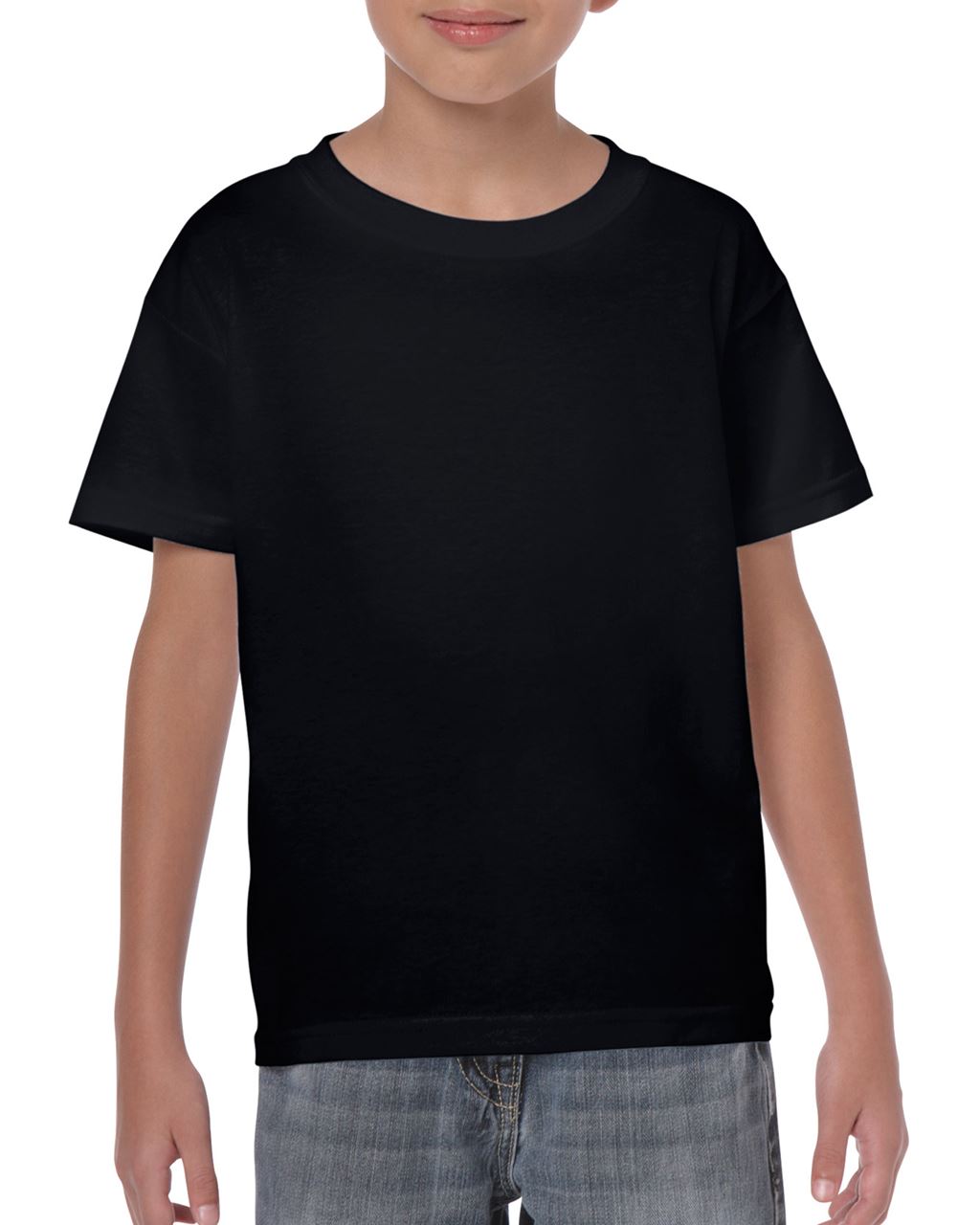 Gildan Heavy Cotton™ Youth T-shirt - Gildan Heavy Cotton™ Youth T-shirt - Black
