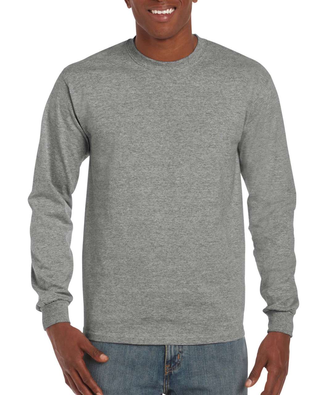 Gildan Hammer Adult Long Sleeve T-shirt - šedá