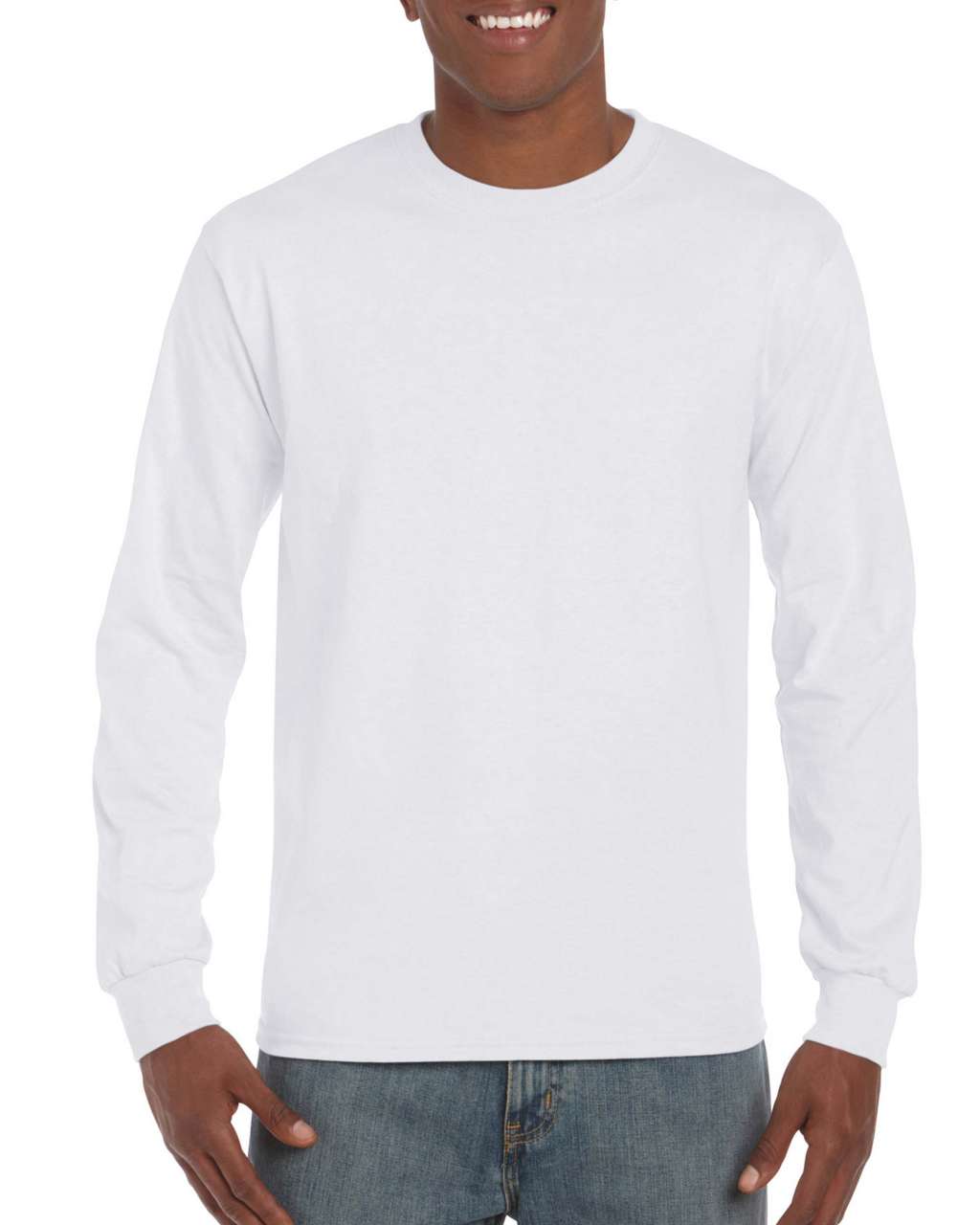 Gildan Hammer Adult Long Sleeve T-shirt - biela