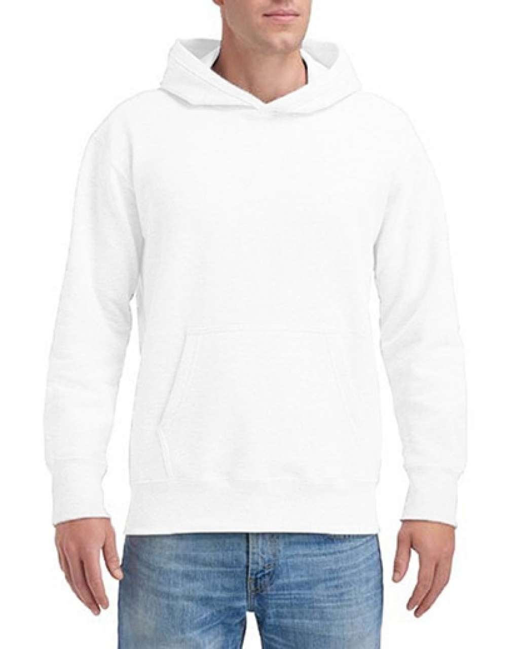 Gildan Hammer Adult Hooded Sweatshirt - biela