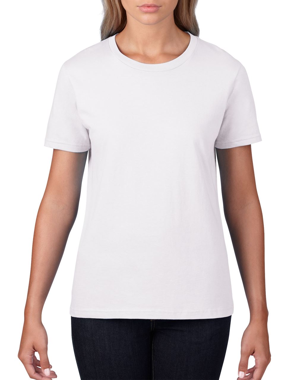 Gildan Premium Cotton® Ladies' T-shirt - bílá