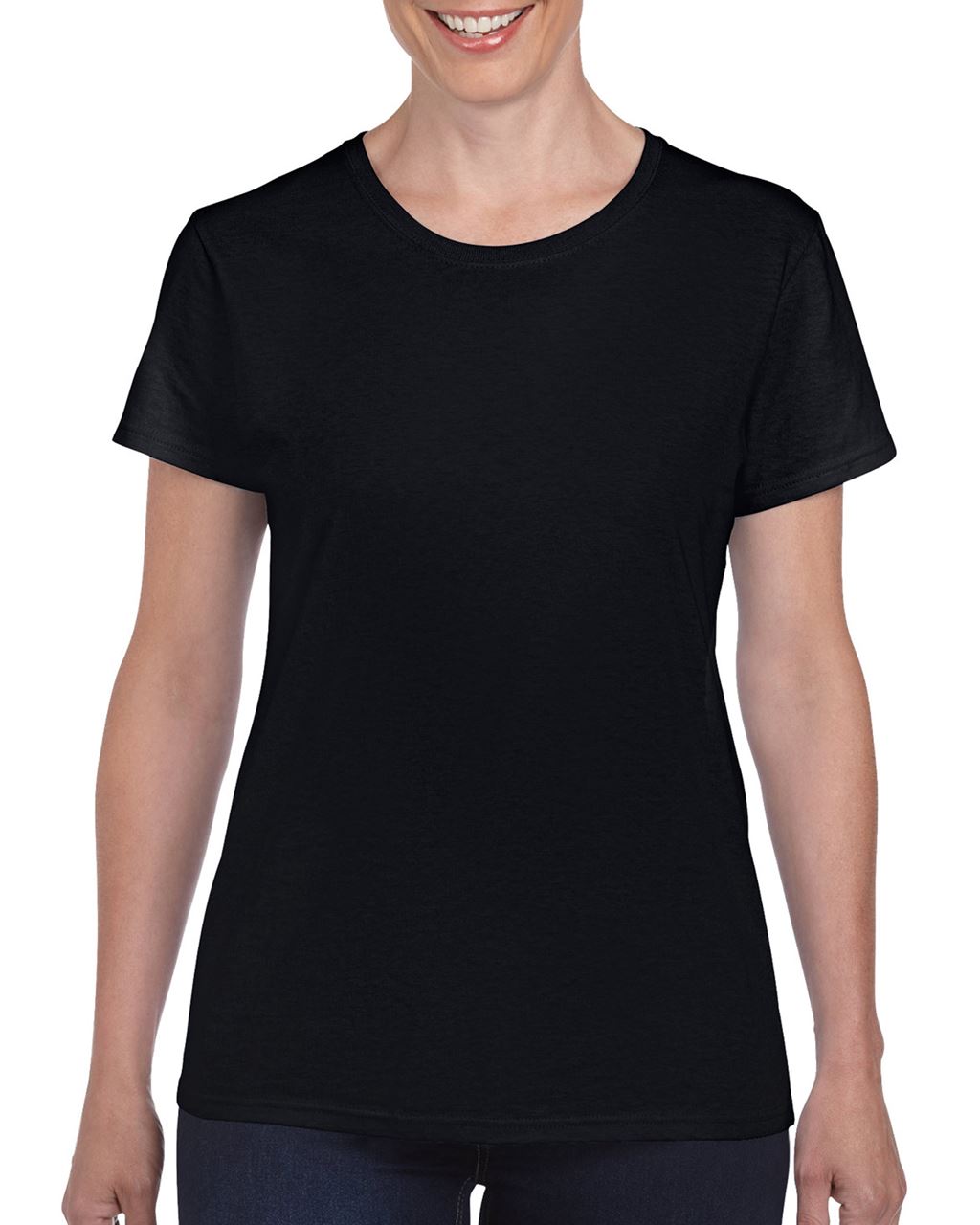 Gildan Heavy Cotton™  Ladies' T-shirt - čierna